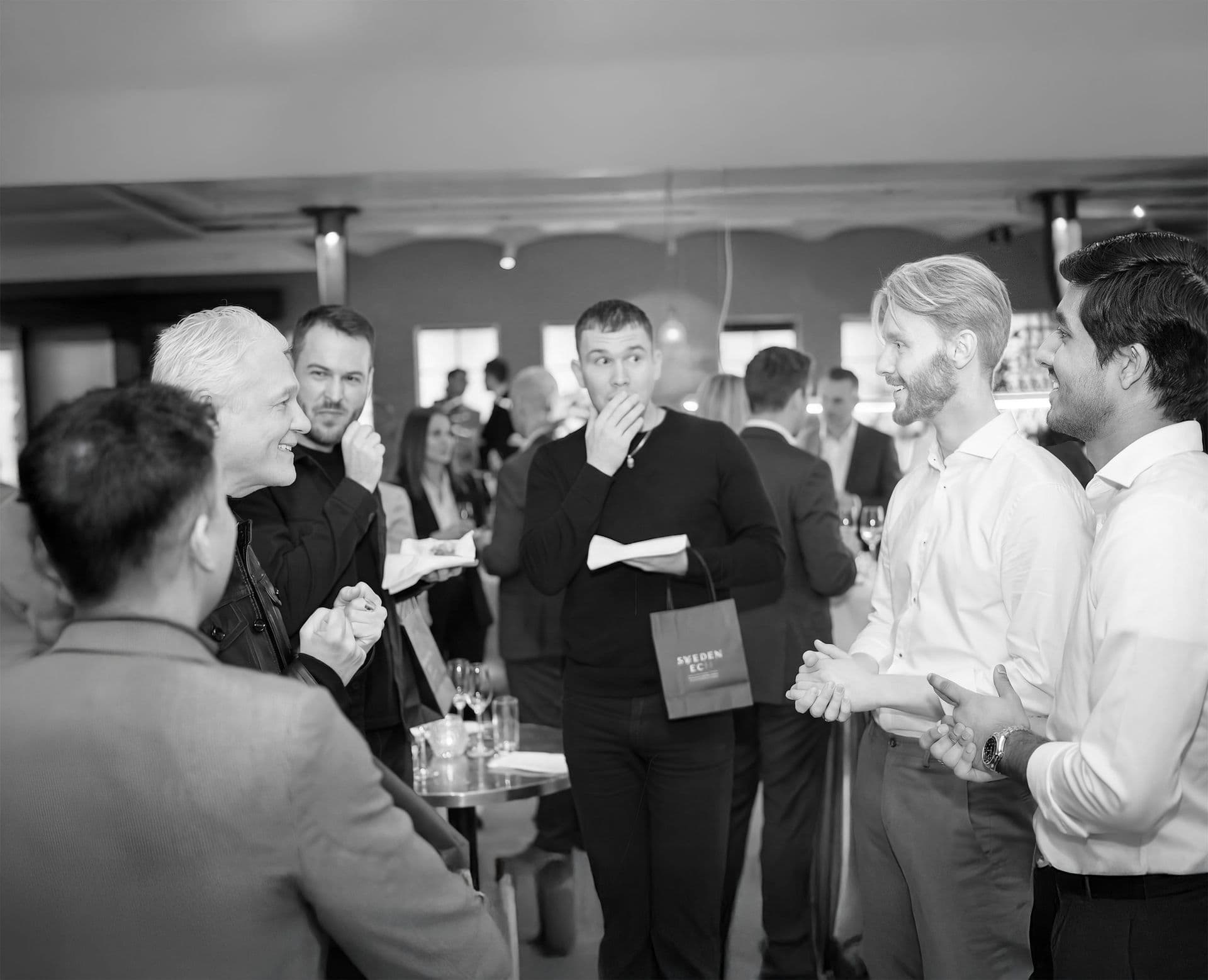 Närmagi för grupp på företagsevent